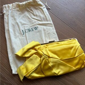 J. Crew Yellow Clutch Bag